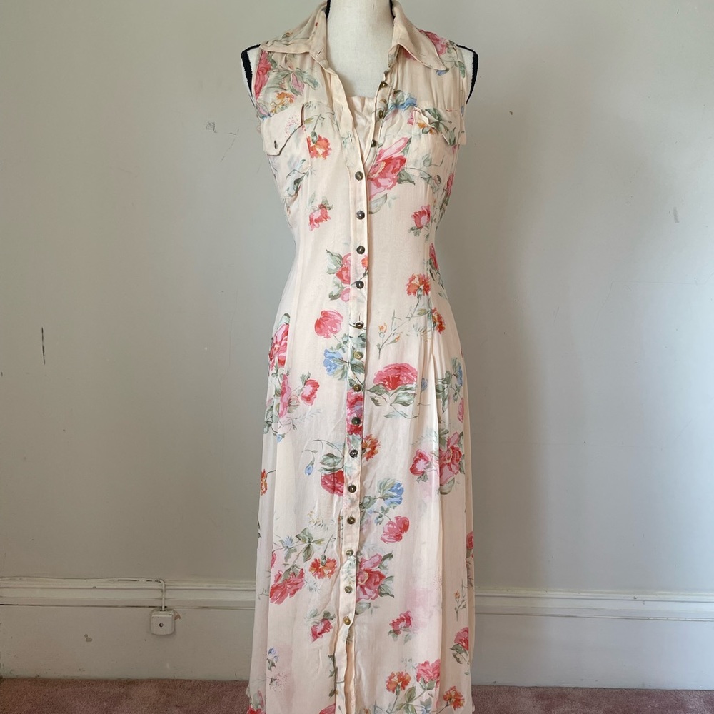 Spring floral dress - size small/petite